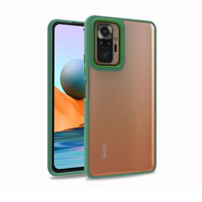 Xiaomi Redmi Note 10 Pro Case Zore Flora Cover Green