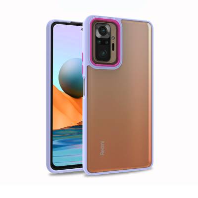 Xiaomi Redmi Note 10 Pro Case Zore Flora Cover Lila