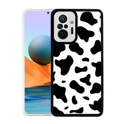 Xiaomi Redmi Note 10 Pro Case Zore M-Fit Patterned Cover Cow No1
