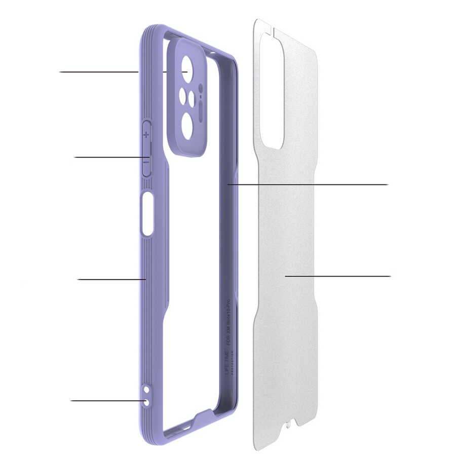 Xiaomi Redmi Note 10 Pro Case Zore Parfe Cover - 3