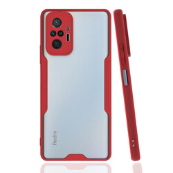 Xiaomi Redmi Note 10 Pro Case Zore Parfe Cover Red