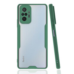 Xiaomi Redmi Note 10 Pro Case Zore Parfe Cover Dark Green