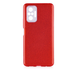 Xiaomi Redmi Note 10 Pro Case Zore Shining Silicon Red