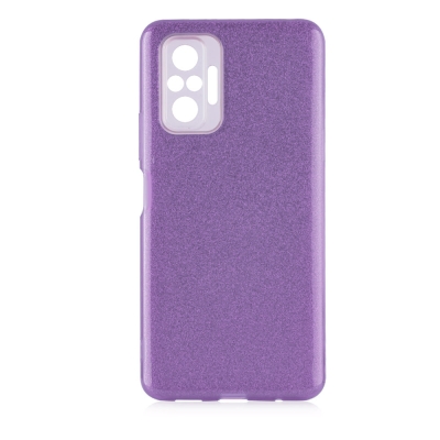 Xiaomi Redmi Note 10 Pro Case Zore Shining Silicon Purple