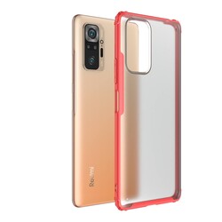 Xiaomi Redmi Note 10 Pro Case Zore Volks Cover Red