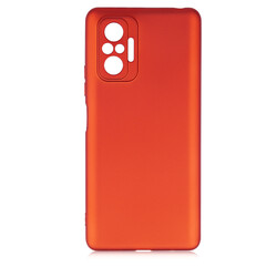 Xiaomi Redmi Note 10 Pro Kılıf Zore Premier Silikon Kapak Kırmızı