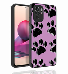 Xiaomi Redmi Note 10S Case Patterned Camera Protection Glossy Zore Nora Cover NO3