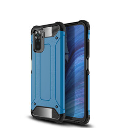 Xiaomi Redmi Note 10S Case Zore Crash Silicon Cover Blue