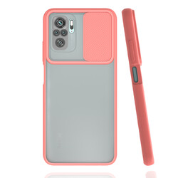 Xiaomi Redmi Note 10S Case Zore Lensi Cover Light Pink