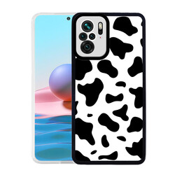 Xiaomi Redmi Note 10S Case Zore M-Fit Patterned Cover Cow No1