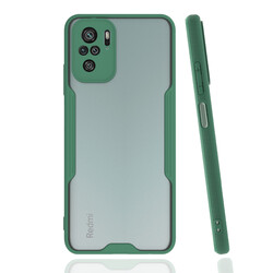 Xiaomi Redmi Note 10S Case Zore Parfe Cover Dark Green