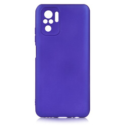 Xiaomi Redmi Note 10S Case Zore Premier Silicon Cover Saks Blue