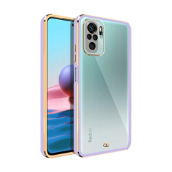 Xiaomi Redmi Note 10S Case Zore Voit Clear Cover Lila