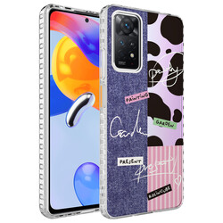 Xiaomi Redmi Note 11 Global Case Airbag Edge Colorful Patterned Silicone Zore Elegans Cover NO8