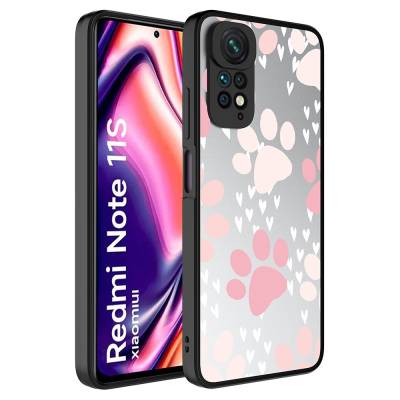 Xiaomi Redmi Note 11 Global Case Mirror Patterned Camera Protection Glossy Zore Mirror Cover Pati