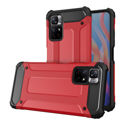 Xiaomi Redmi Note 11 Global Case Zore Crash Silicon Cover Red