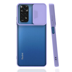 Xiaomi Redmi Note 11 Global Case Zore Lensi Cover Lila