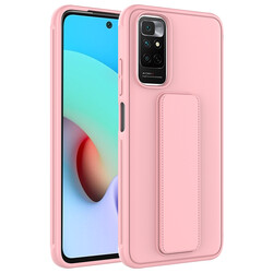 Xiaomi Redmi Note 11 Global Case Zore Qstand Cover Pink