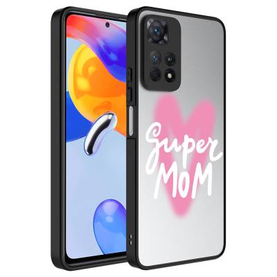 Xiaomi Redmi Note 11 Pro 5G Case with Mirror Pattern Camera Protection Glossy Zore Mirror Cover Süper Anne