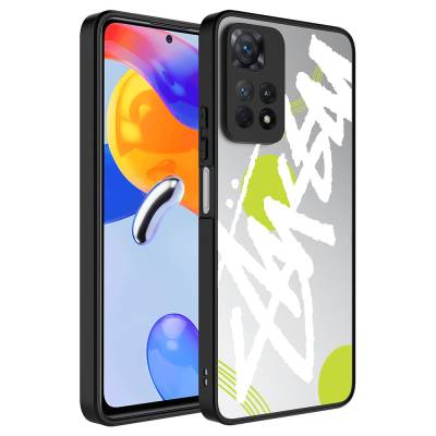 Xiaomi Redmi Note 11 Pro 5G Case with Mirror Pattern Camera Protection Glossy Zore Mirror Cover Yazı