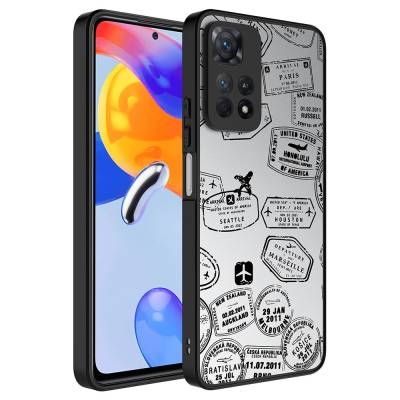 Xiaomi Redmi Note 11 Pro 5G Case with Mirror Pattern Camera Protection Glossy Zore Mirror Cover Seyahat