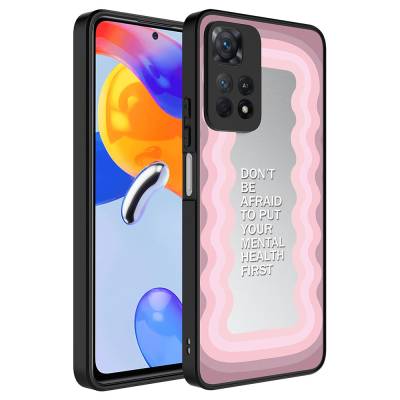 Xiaomi Redmi Note 11 Pro 5G Case with Mirror Pattern Camera Protection Glossy Zore Mirror Cover Ayna