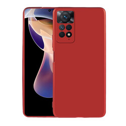 Xiaomi Redmi Note 11 Pro 5G Case Zore Premier Silicon Cover Red