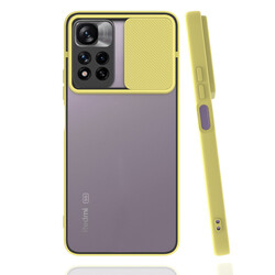 Xiaomi Redmi Note 11 Pro Plus 5G Case Zore Lensi Cover Yellow