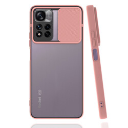 Xiaomi Redmi Note 11 Pro Plus 5G Case Zore Lensi Cover Light Pink