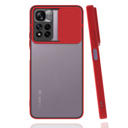 Xiaomi Redmi Note 11 Pro Plus 5G Case Zore Lensi Cover Red