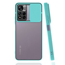 Xiaomi Redmi Note 11 Pro Plus 5G Case Zore Lensi Cover Turquoise