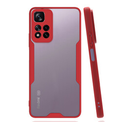 Xiaomi Redmi Note 11 Pro Plus 5G Kılıf Zore Parfe Kapak Kırmızı