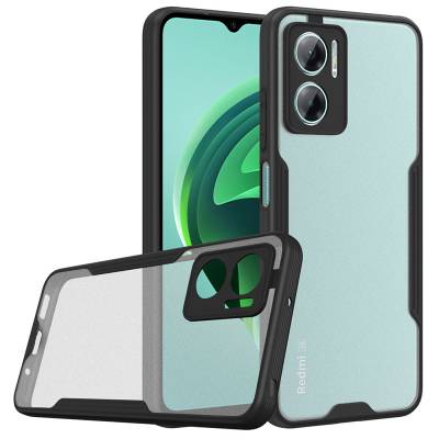 Xiaomi Redmi Note 11E Case Zore Parfe Cover Black