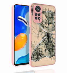 Xiaomi Redmi Note 11S Global Case Patterned Camera Protection Glossy Zore Nora Cover NO4