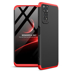 Xiaomi Redmi Note 11S Global Case Zore Ays Cover Black-Red