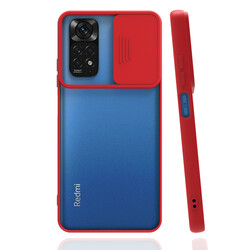 Xiaomi Redmi Note 11S Global Case Zore Lensi Cover Red