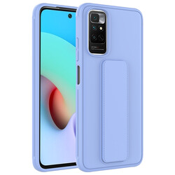 Xiaomi Redmi Note 11S Global Case Zore Qstand Cover Lila