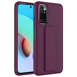 Xiaomi Redmi Note 11S Global Case Zore Qstand Cover Plum