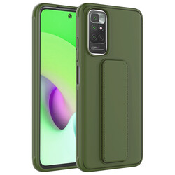 Xiaomi Redmi Note 11S Global Case Zore Qstand Cover Dark Green