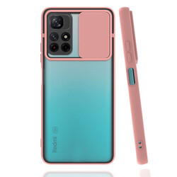 Xiaomi Redmi Note 11T Case Zore Lensi Cover Light Pink