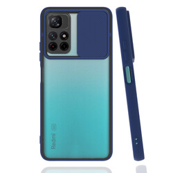 Xiaomi Redmi Note 11T Case Zore Lensi Cover Navy blue