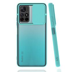 Xiaomi Redmi Note 11T Case Zore Lensi Cover Turquoise