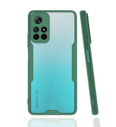 Xiaomi Redmi Note 11T Case Zore Parfe Cover Dark Green