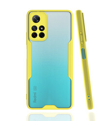 Xiaomi Redmi Note 11T Case Zore Parfe Cover Yellow