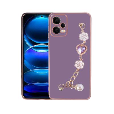 Xiaomi Redmi Note 12 4G Case With Hand Grip Camera Protection Zore Taka Silicone Cover Purple