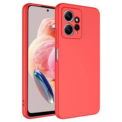 Xiaomi Redmi Note 12 4G Case Zore Mara Lansman Cover Red