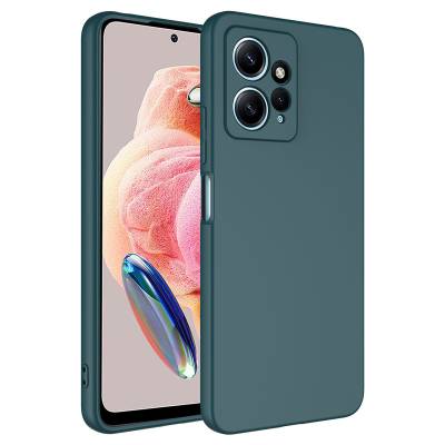 Xiaomi Redmi Note 12 4G Case Zore Mara Lansman Cover Dark Green