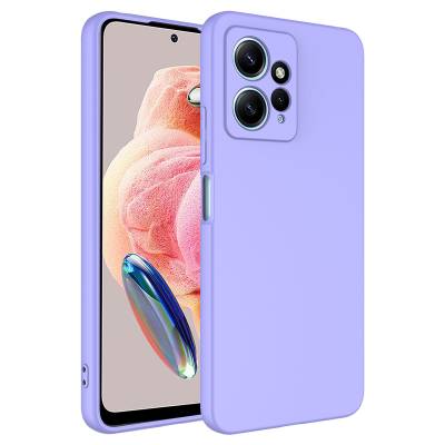 Xiaomi Redmi Note 12 4G Case Zore Mara Lansman Cover Lila