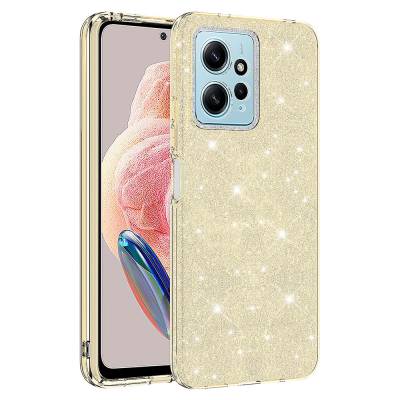 Xiaomi Redmi Note 12 4G Case Zore Shining Silicone Gold