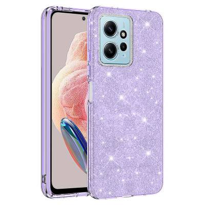 Xiaomi Redmi Note 12 4G Case Zore Shining Silicone Purple